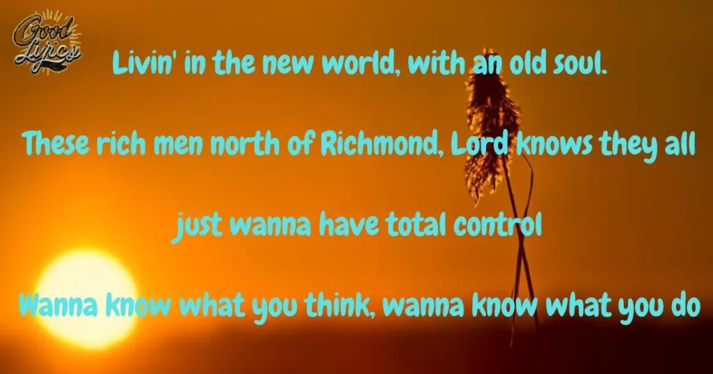 Livin' in the new world-goodlyricss